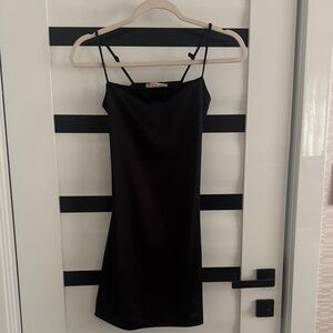 Black mini dress